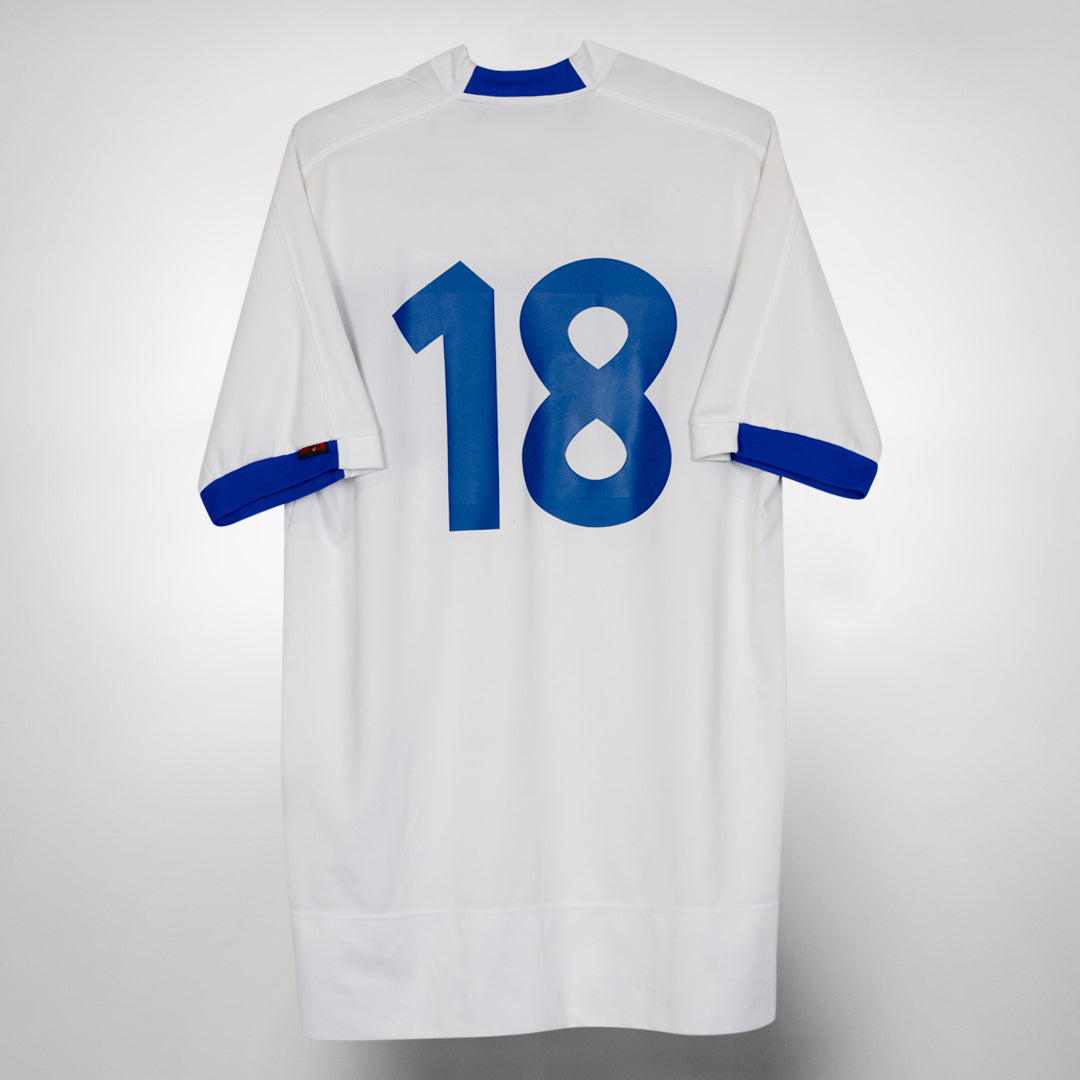 1999 Italy Kappa Away Shirt #18 Baggio