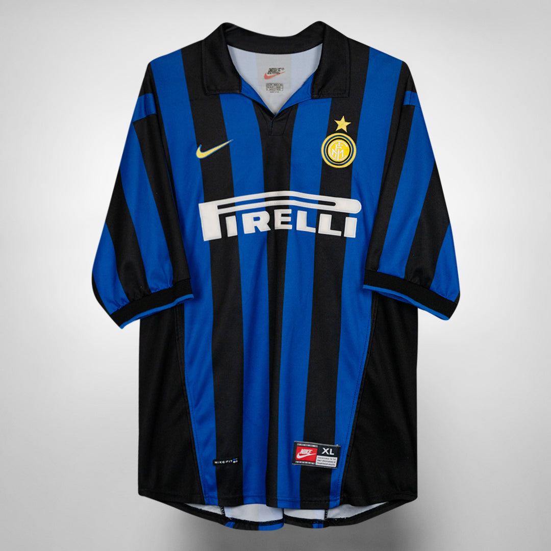 1998-1999 Inter Milan Nike Home Shirt #10 Roberto Baggio