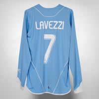 2007-2008 Napoli Diadora Home Shirt #7 Lavezzi