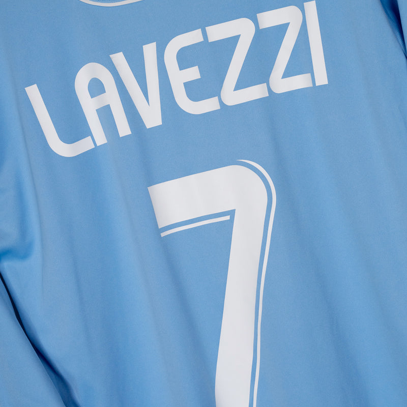 2007-2008 Napoli Diadora Home Shirt #7 Lavezzi