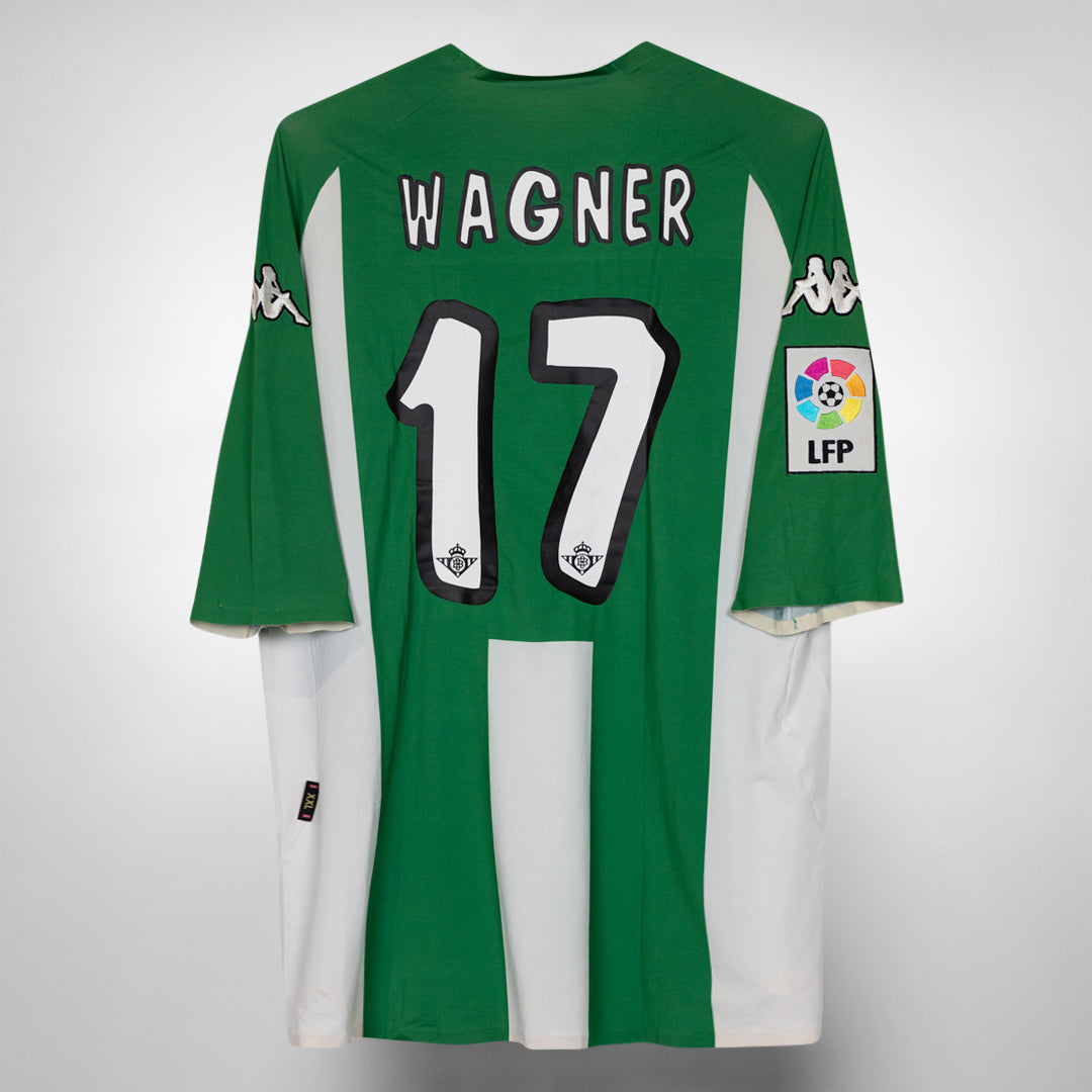 2002-2003 Real Betis Player Spec Kappa BNWT Home Shirt #17 Wagner