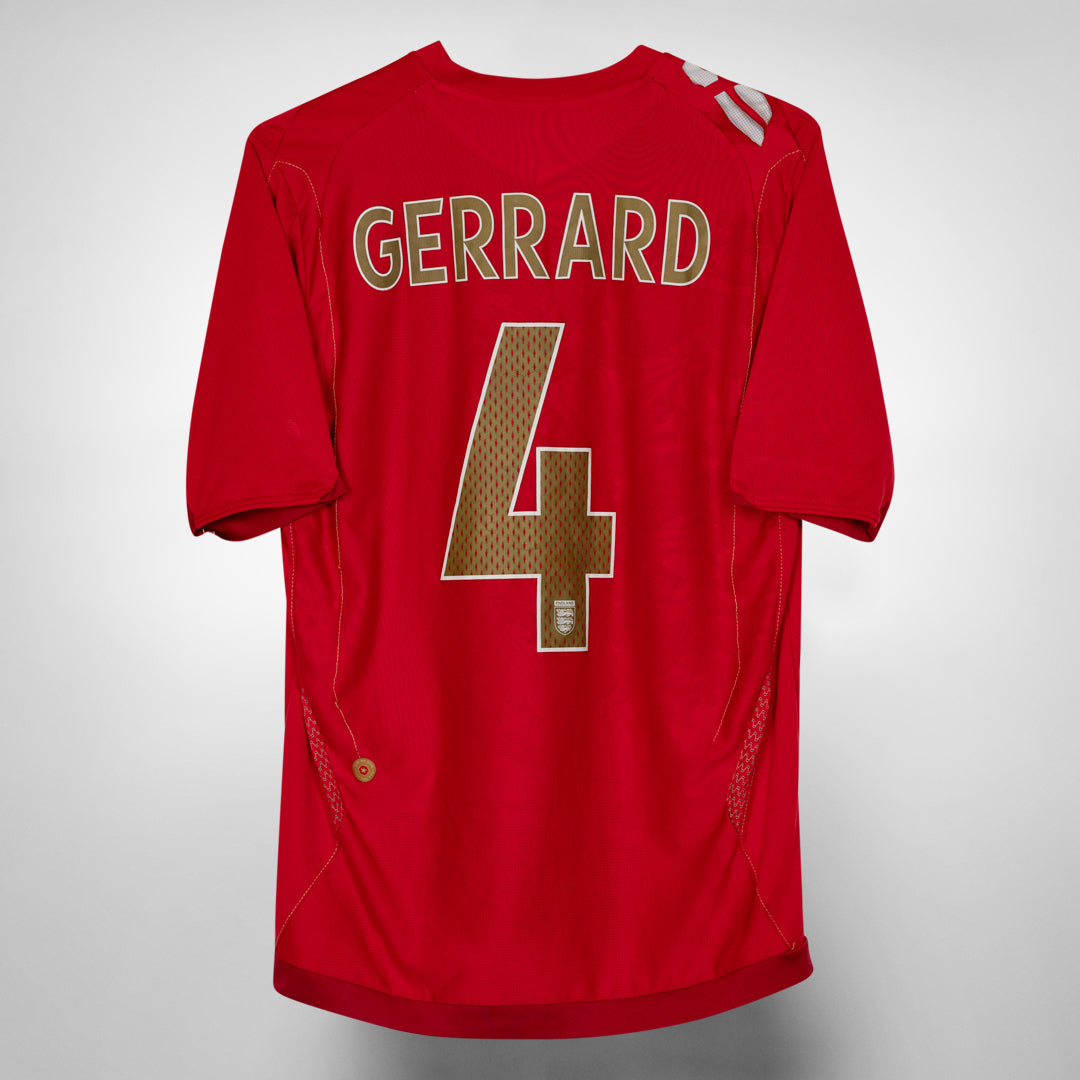 2006-2008 England Umbro Away #4 Steven Gerrard