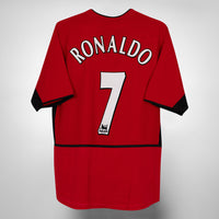 2003-2004 Manchester United Nike Home Shirt #7 Cristiano Ronaldo