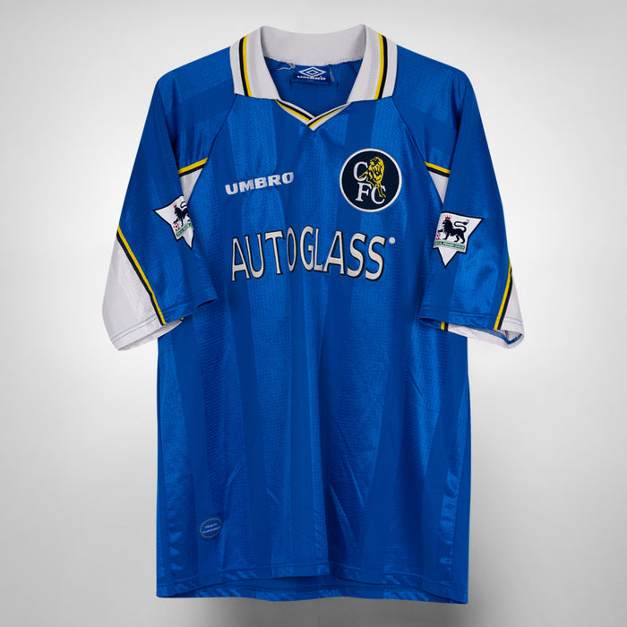 1997-1999 Chelsea Umbro Home Shirt #25 Gianfranco Zola