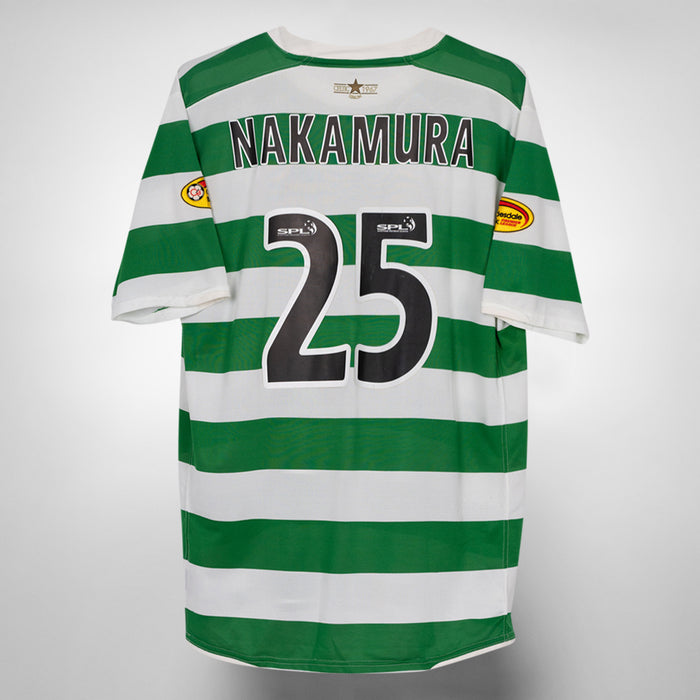 2007-2008 Celtic Umbro Home Shirt #25 Nakamura