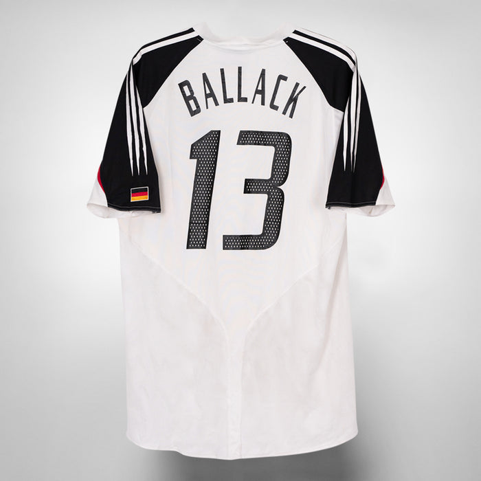 2004-2006 Germany Adidas Home Shirt #13 Ballack