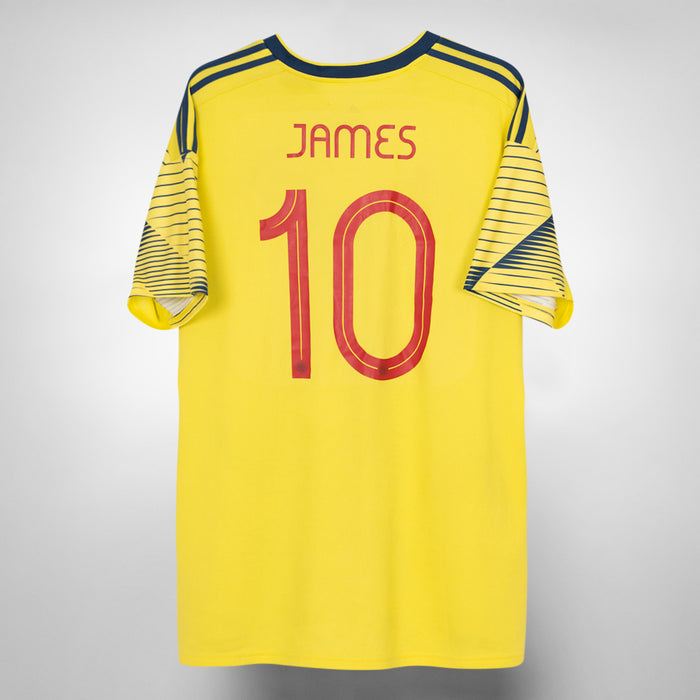 2019 Columbia Adidas Home Shirt #10 James Rodriguez
