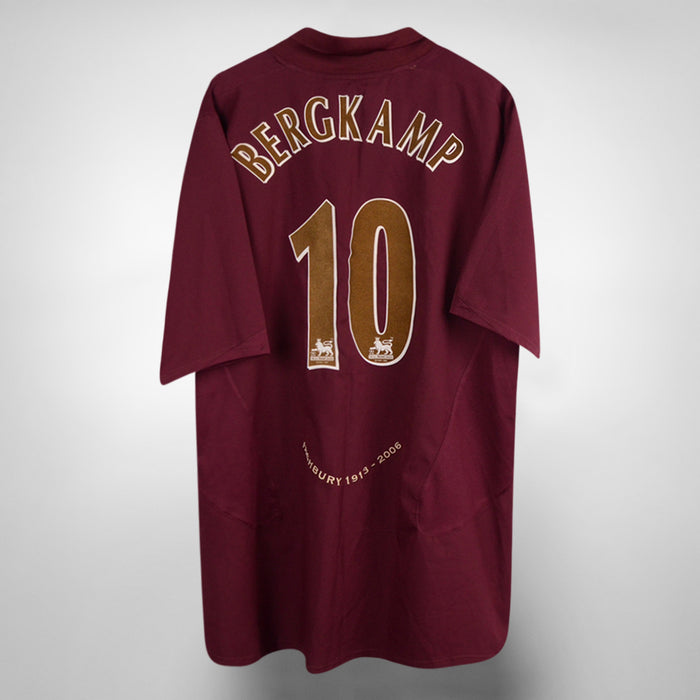 2005-2006 Arsenal Nike Home Shirt #10 Dennis Bergkamp - Marketplace