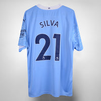 2020-2021 Manchester City Puma Home Shirt #21 David Silva - Marketplace