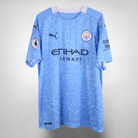 2020-2021 Manchester City Puma Home Shirt #21 David Silva - Marketplace