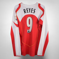 2004-2005 Arsenal Nike Long Sleeve Home Shirt #9 Jose Antonio Reyes - Marketplace