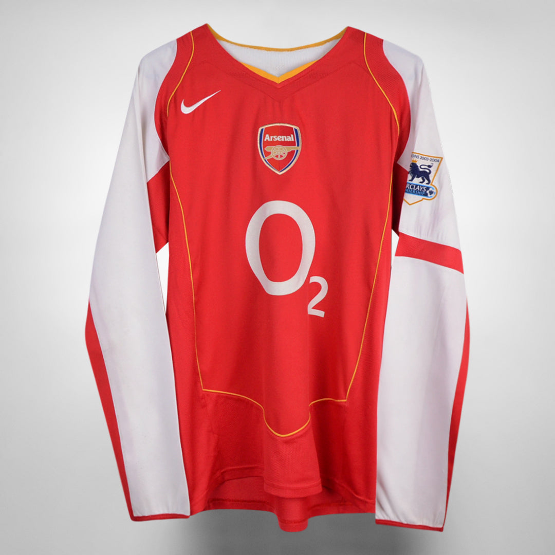 2004-2005 Arsenal Nike Long Sleeve Home Shirt #9 Jose Antonio Reyes - Marketplace