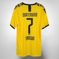 2019-2020 Borussia Dortmund Puma Home Shirt #7 Jadon Sancho - Marketplace