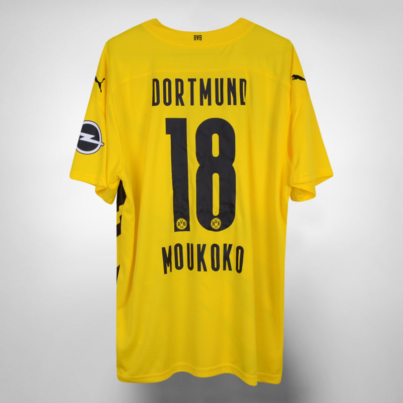 2020-2021 Borussia Dortmund Puma Home Shirt #18 Youssoufa Moukoko - Marketplace