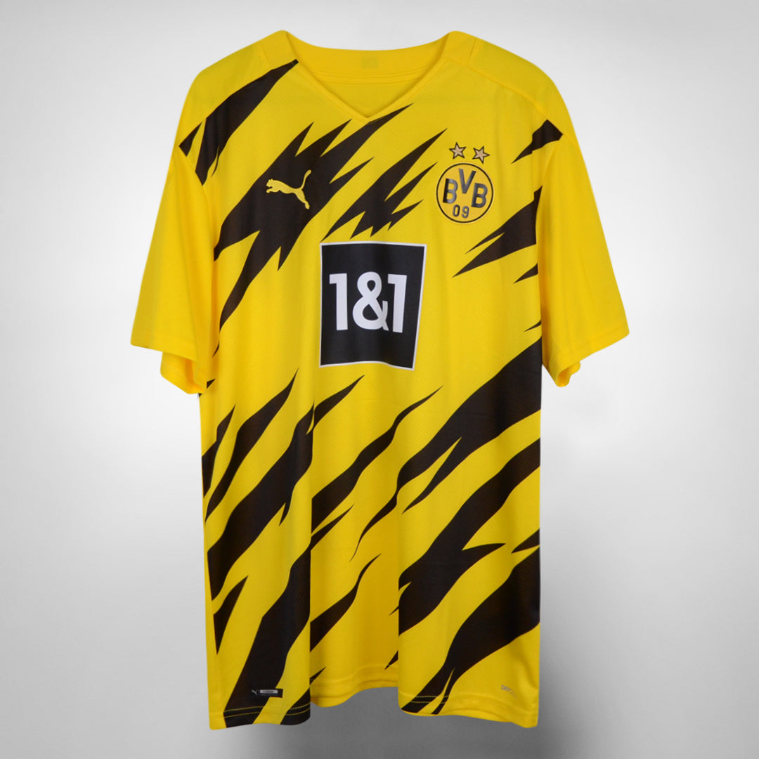 2020-2021 Borussia Dortmund Puma Home Shirt #18 Youssoufa Moukoko - Marketplace