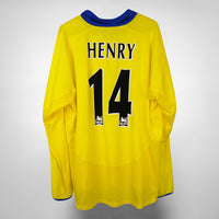 2003-2004 Arsenal Nike Long Sleeve Away Shirt #14 Thierry Henry - Marketplace