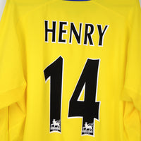 2003-2004 Arsenal Nike Long Sleeve Away Shirt #14 Thierry Henry - Marketplace