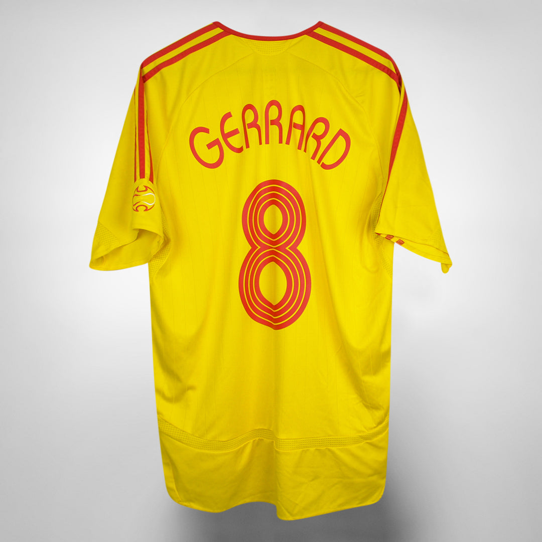 2006-2007 Liverpool Adidas Away Shirt #8 Steven Gerrard - Marketplace