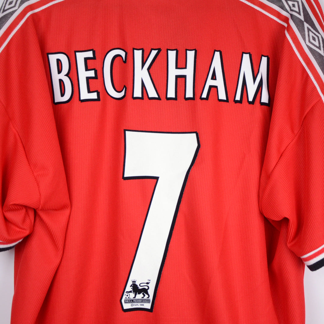 1998-1999 Manchester United Umbro Home Shirt #7 David Beckham - Marketplace