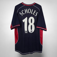 2000-2001 Manchester United Umbro Third Shirt #18 Paul Scholes - Marketplace