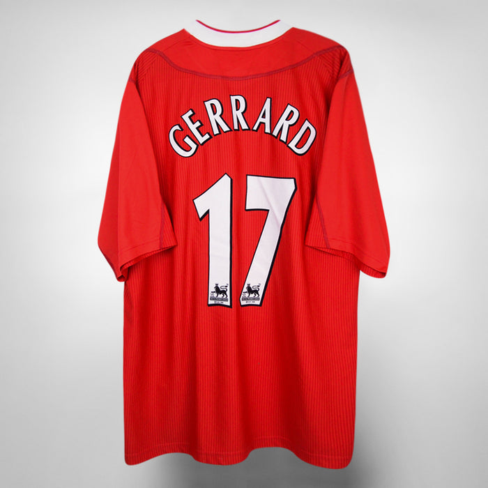 2002-2004 Liverpool Reebok Home Shirt #17 Steven Gerrard - Marketplace