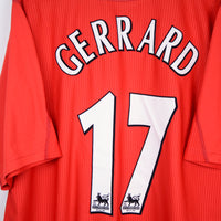 2002-2004 Liverpool Reebok Home Shirt #17 Steven Gerrard - Marketplace