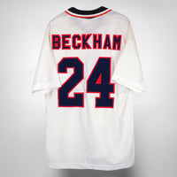 1996-1997 Manchester United Umbro Away Shirt #24 David Beckham - Marketplace