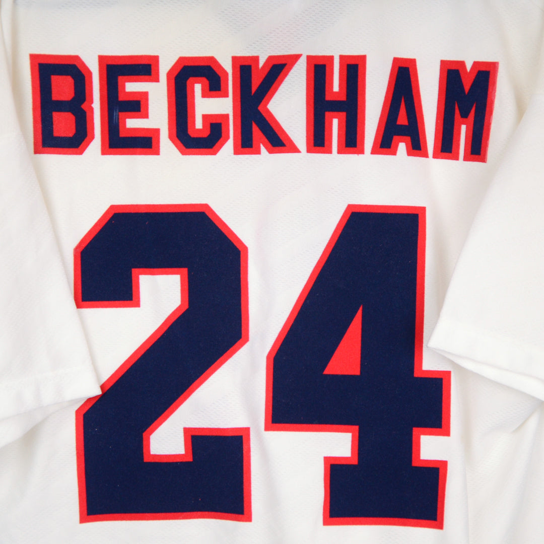 1996-1997 Manchester United Umbro Away Shirt #24 David Beckham - Marketplace