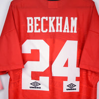1994-1996 Manchester United Umbro Home Shirt #24 David Beckham - Marketplace