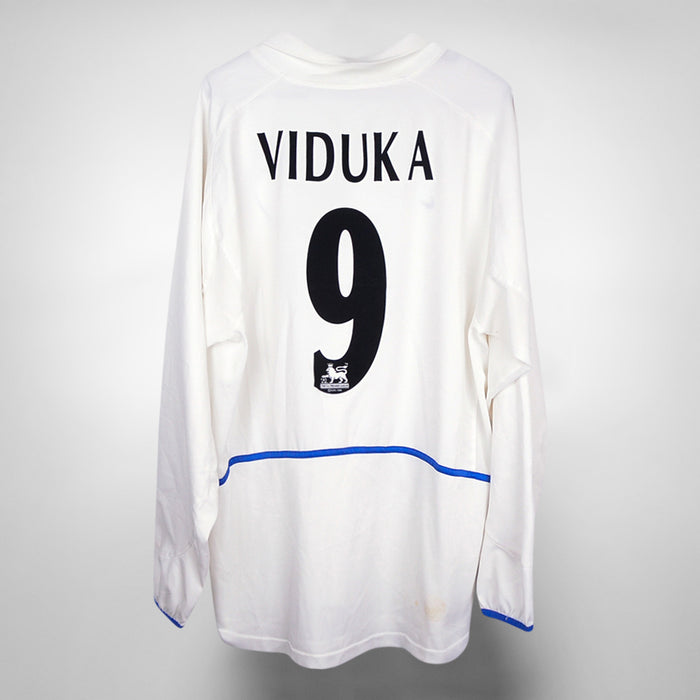 2002-2003 Leeds United Nike Long Sleeve Home Shirt #9 Mark Viduka - Marketplace