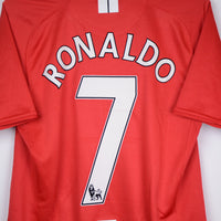 2007-2009 Manchester United Home Shirt #7 Cristiano Ronaldo - Marketplace
