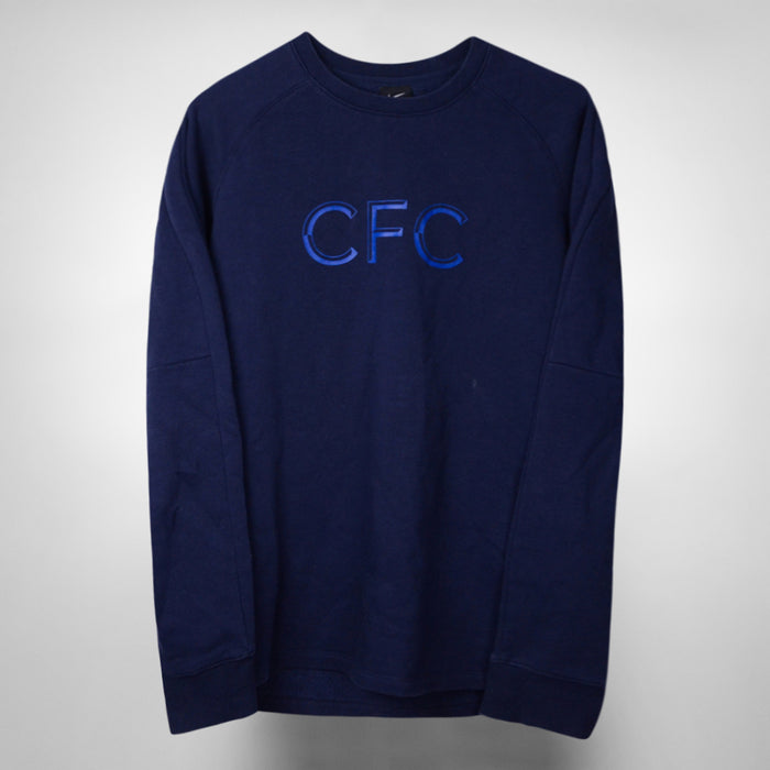 2021-2022 Chelsea Nike Crew Neck Fleece Sweatshirt - Marketplace