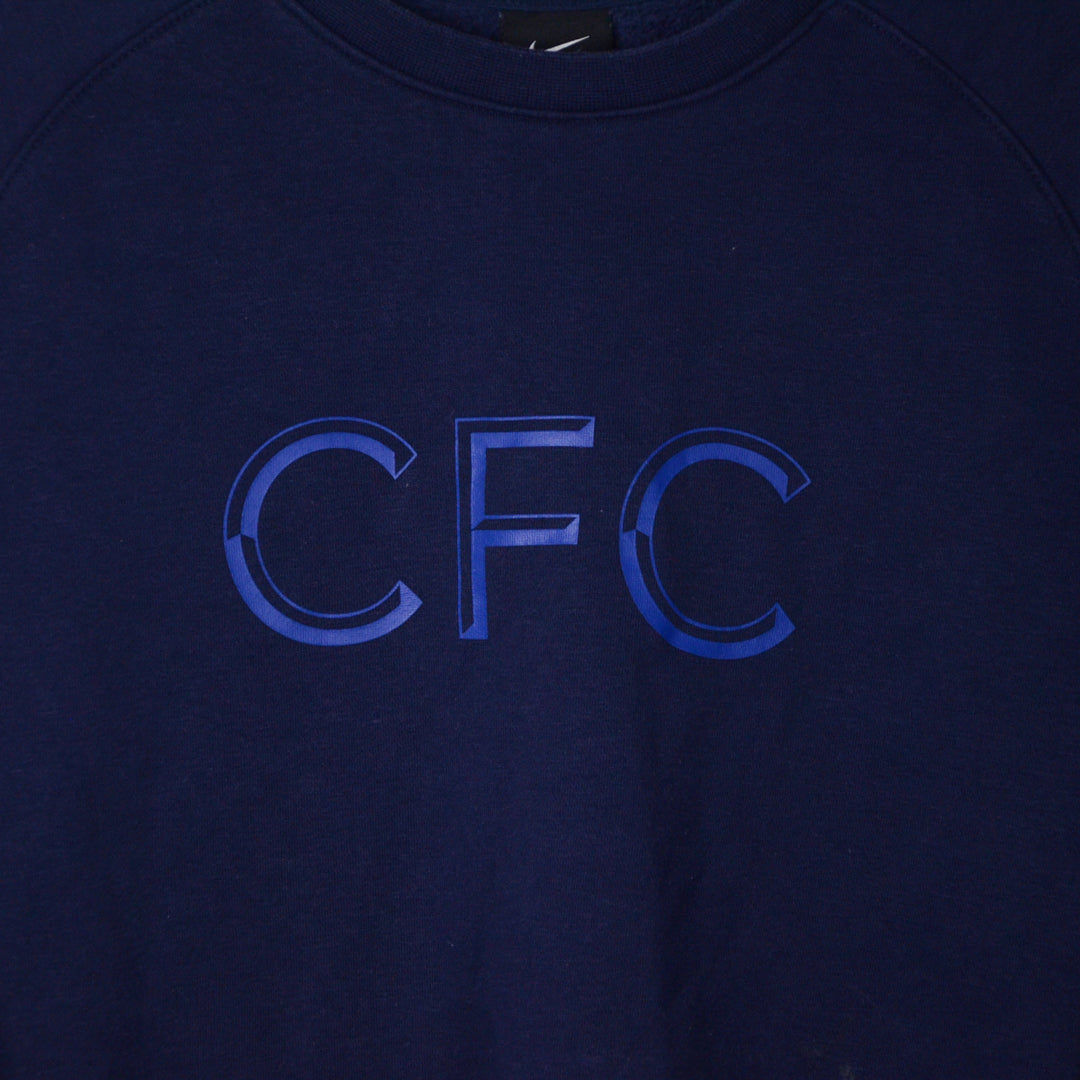 2021-2022 Chelsea Nike Crew Neck Fleece Sweatshirt - Marketplace