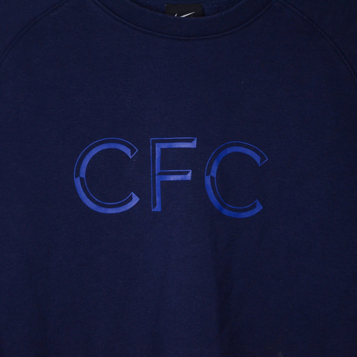 2021-2022 Chelsea Nike Crew Neck Fleece Sweatshirt - Marketplace