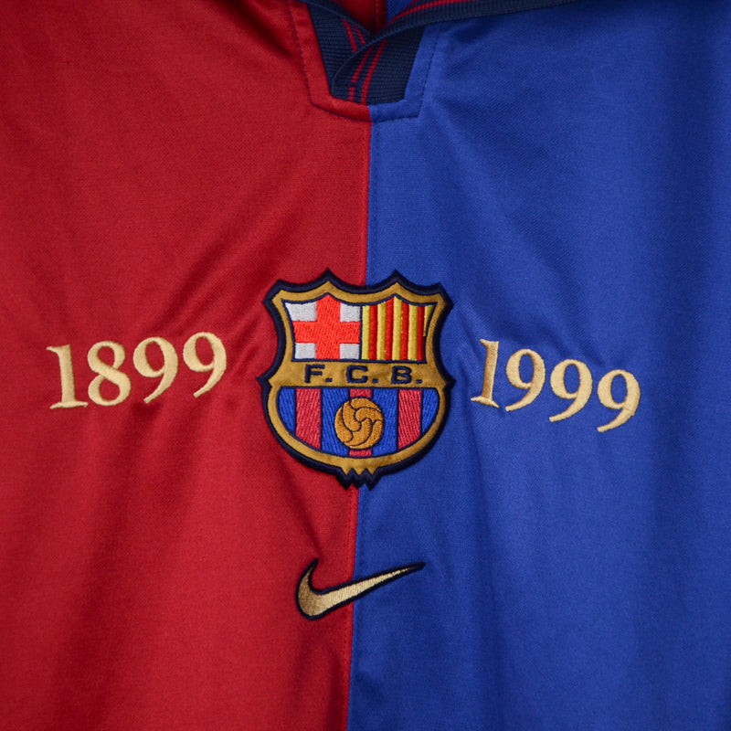 1999-2000 Barcelona Nike Special Centenary Home Shirt #11 Rivaldo - Marketplace
