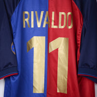 1999-2000 Barcelona Nike Special Centenary Home Shirt #11 Rivaldo - Marketplace