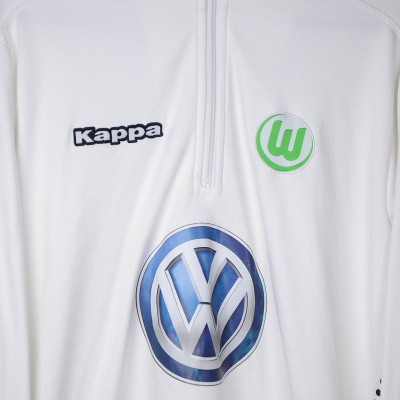 2014-2015 VFL Wolfsburg Kappa Player Spec Quarter Zip Training Jumper - Marketplace