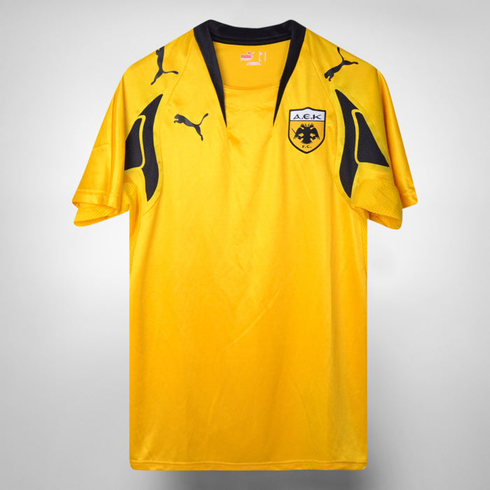 2007-2008 AEK Athens Puma Player Spec Home Shirt - Marketplace
