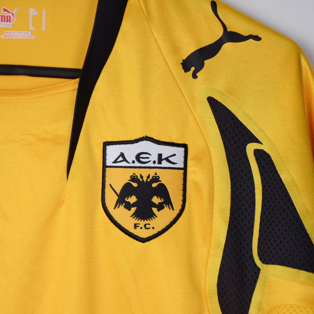 2007-2008 AEK Athens Puma Player Spec Home Shirt - Marketplace