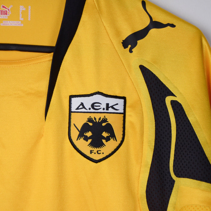 2007-2008 AEK Athens Puma Player Spec Home Shirt - Marketplace
