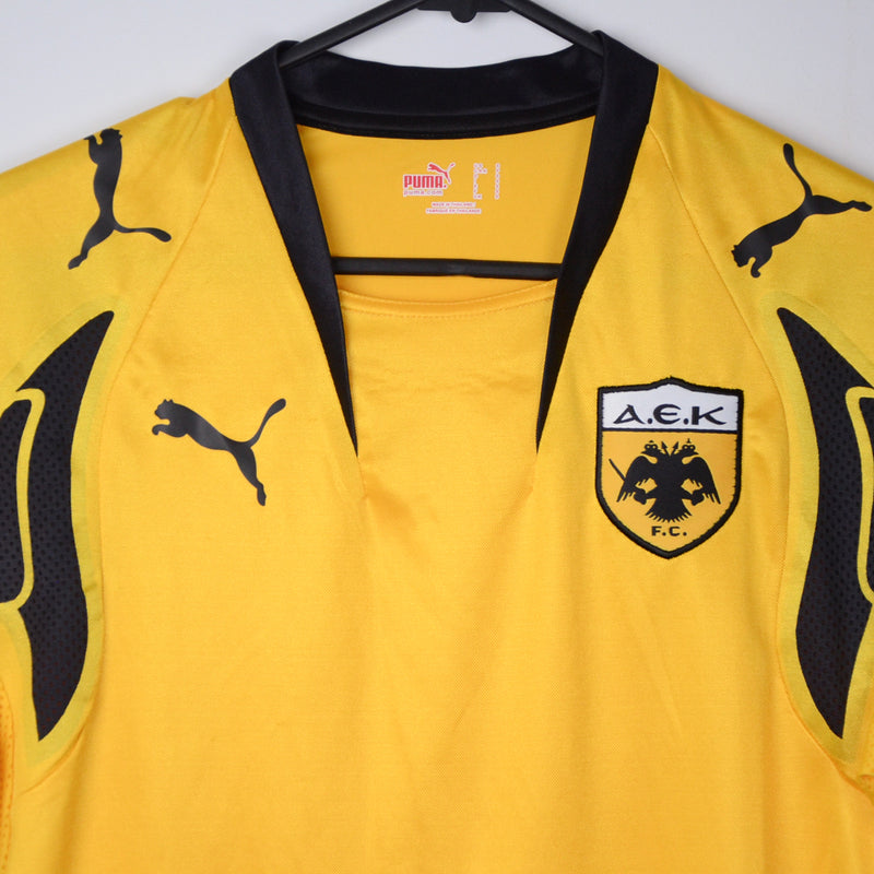 2007-2008 AEK Athens Puma Player Spec Home Shirt - Marketplace