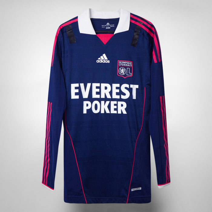 2011-2012 Olympique Lyon Adidas Player Spec Long Sleeve Techfit Away Shirt - Marketplace