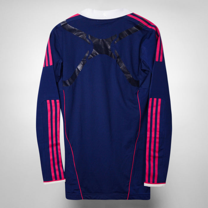 2011-2012 Olympique Lyon Adidas Player Spec Long Sleeve Techfit Away Shirt - Marketplace