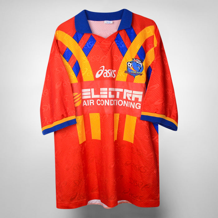1997-1998 West Adelaide Sharks Asics Match Issue NSL Away Shirt #9 Pablo Cardozo - Marketplace