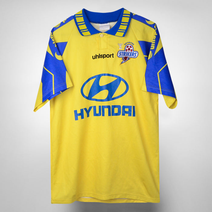 1996-1997 Brisbane Strikers Uhlsport Special Commemorative NSL Grand Final WInning Home Shirt - Marketplace