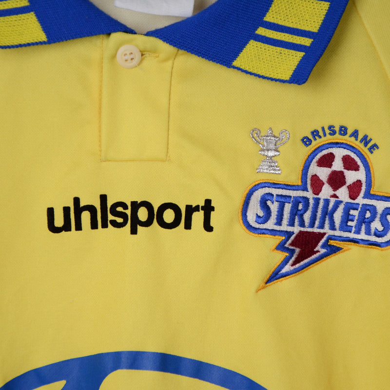 1996-1997 Brisbane Strikers Uhlsport Special Commemorative NSL Grand Final WInning Home Shirt - Marketplace