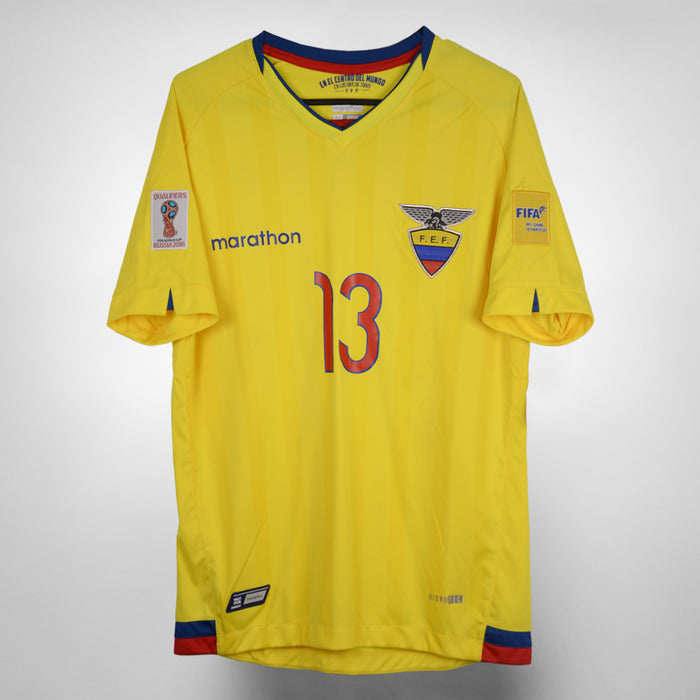 2017-2019 Ecuador Marathon Home Shirt #13 Enner Valencia - Marketplace