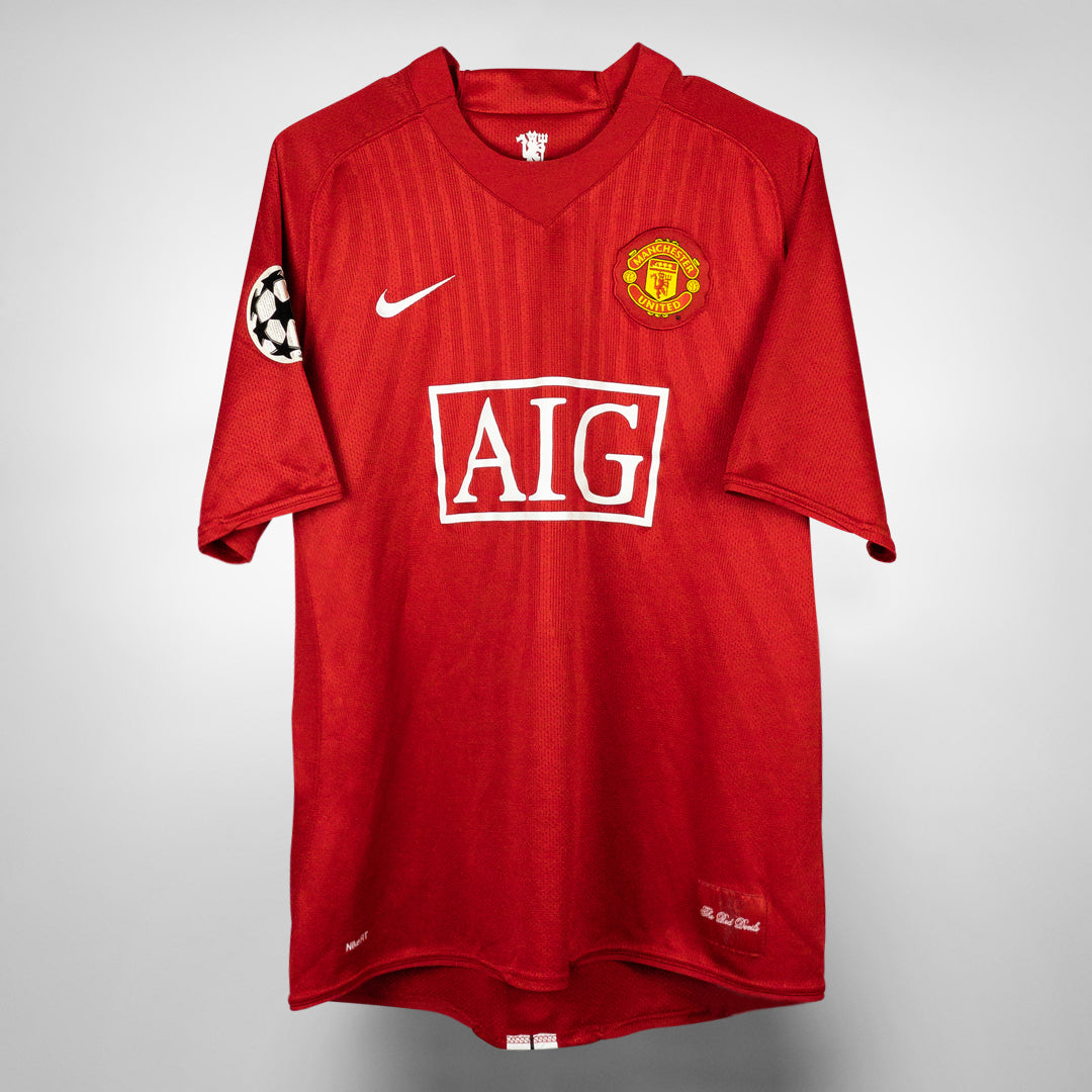 2007-2009 Manchester United Nike Home Shirt #8 Anderson