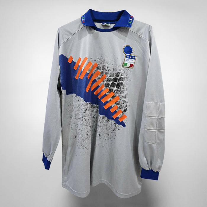 1992-1993 Italy Diadora Player Spec Goalkeeper Shirt #1 Gianluca Pagliuca - Marketplace