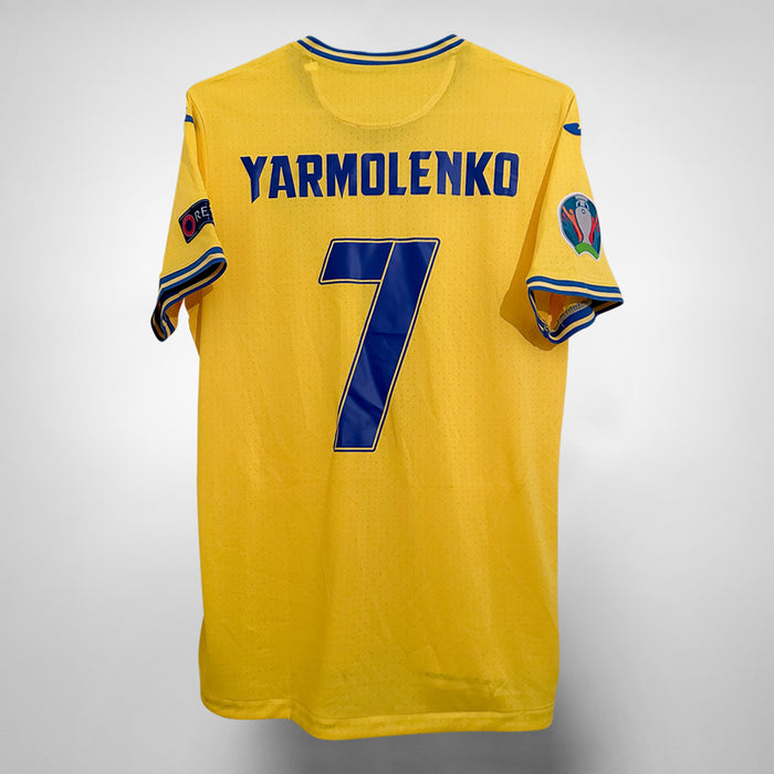 2020-2022 Ukraine Joma Home Shirt #7 Andriy Yarmolenko  - Marketplace